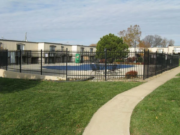 6-foot wrought iron fence