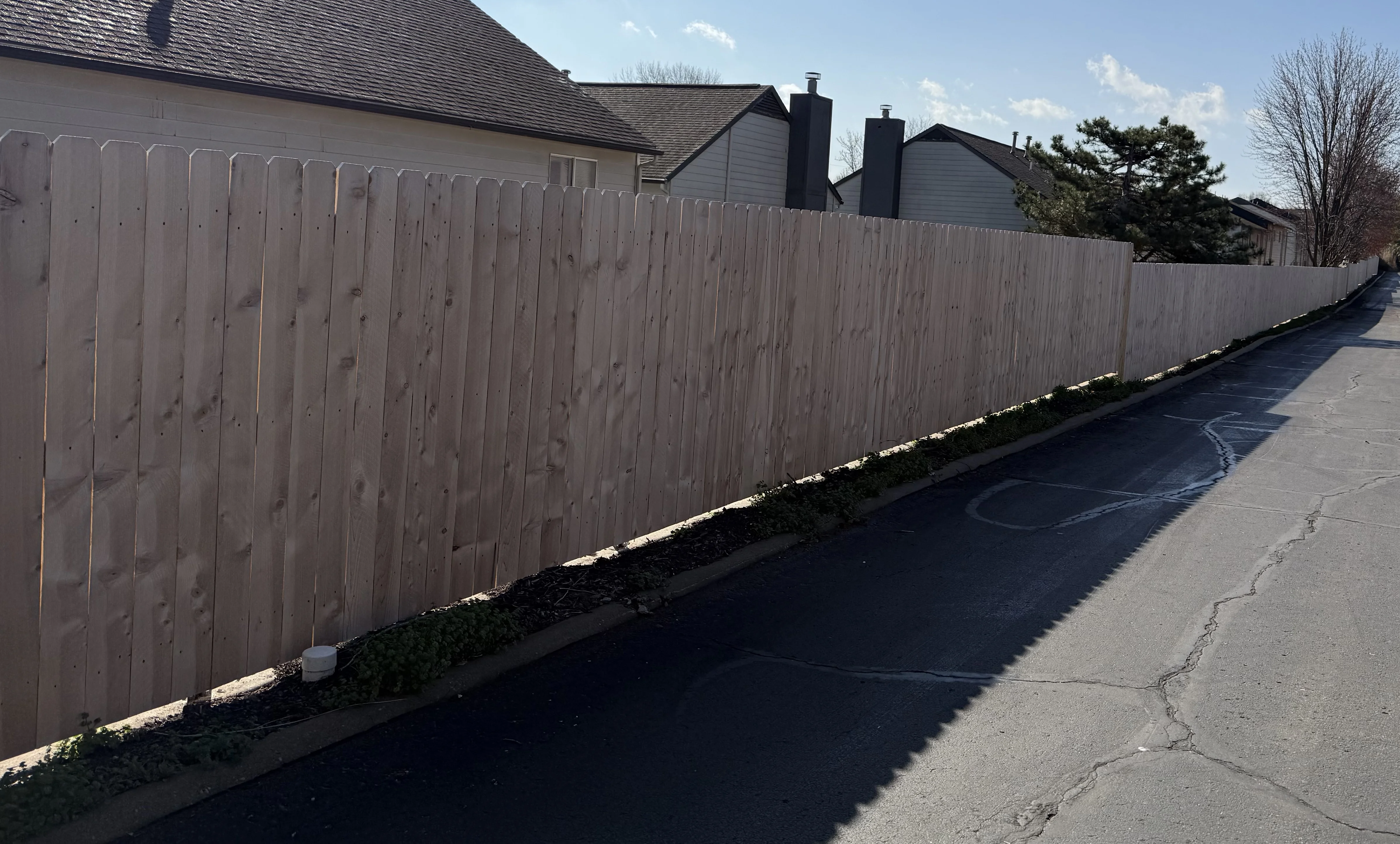 Wood fence project